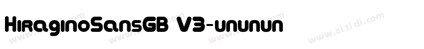 HiraginoSansGB V3字体转换